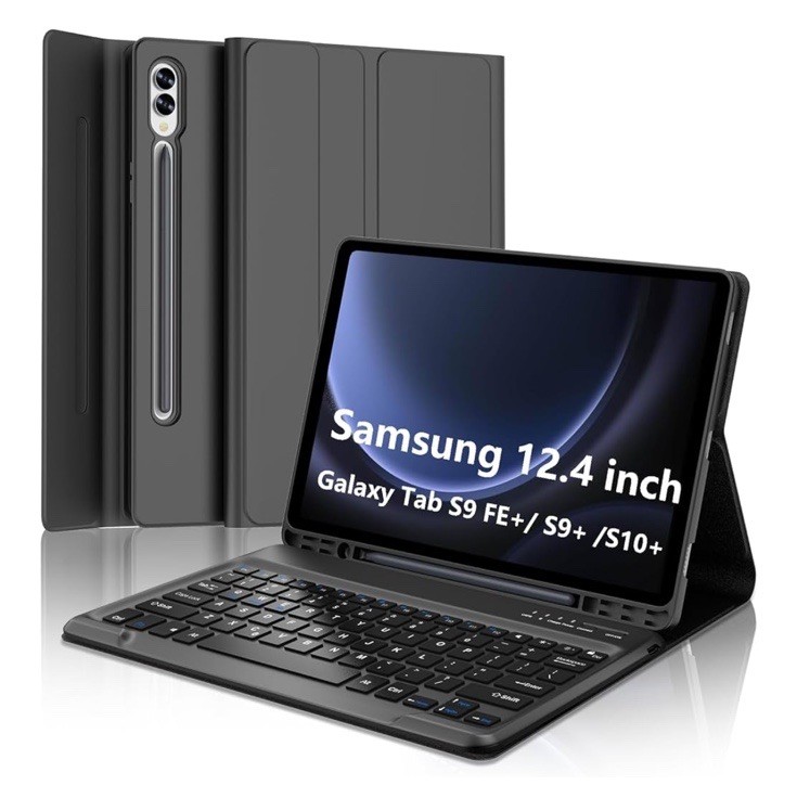 Keyboard Case for Samsung Galaxy Tab S9+ Black NEW