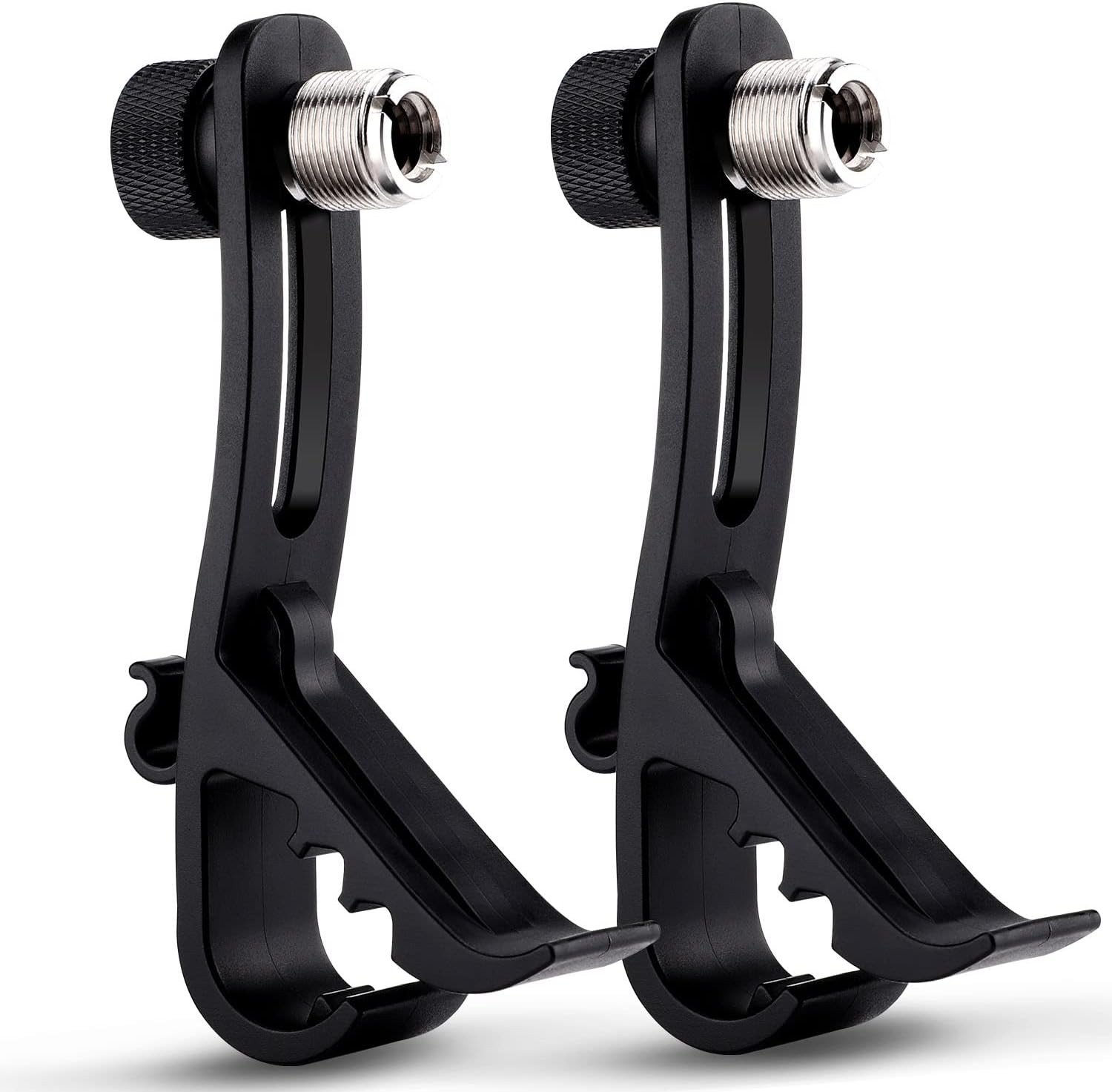 Facmogu 2PCS Drum Microphone Clip, Adjustable Mic Mount Clamp Holder Mic...