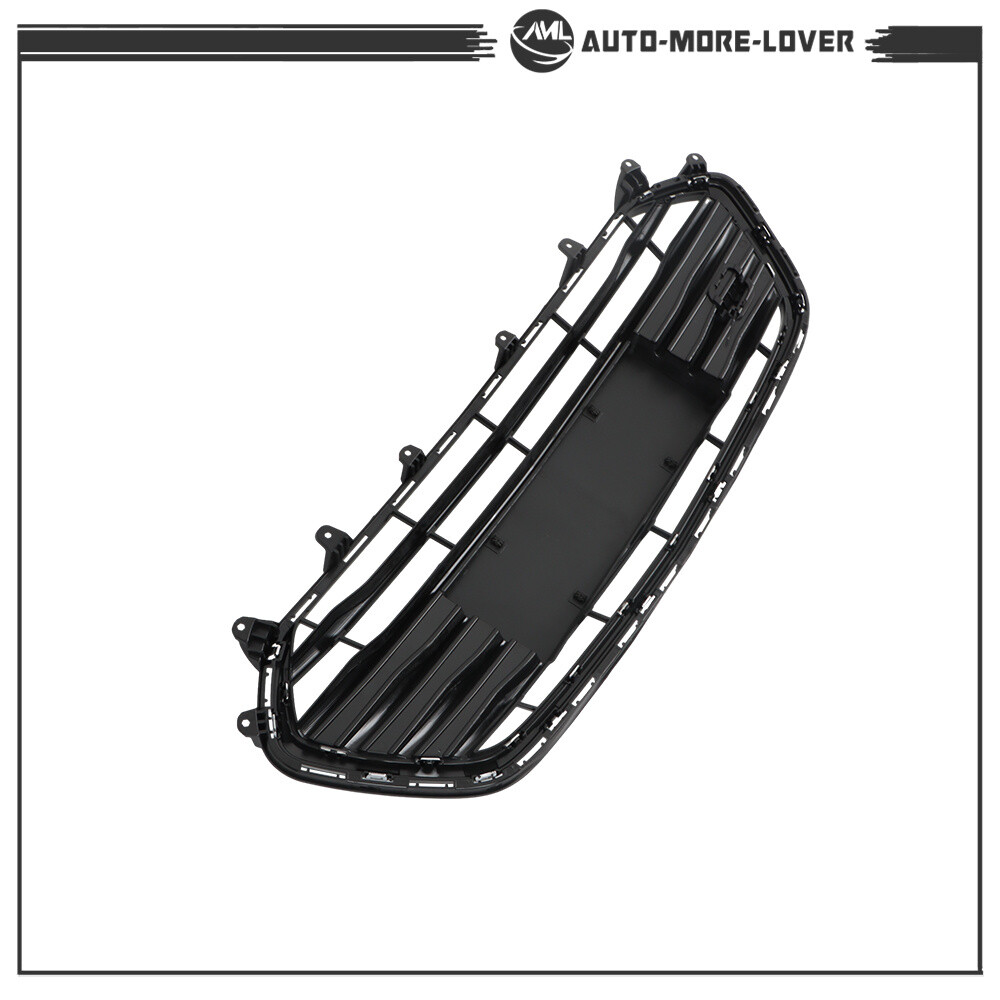 For Chevrolet Trax 2017-2021 Front Upper and Lower Grille Set Black Chrome 2PCS