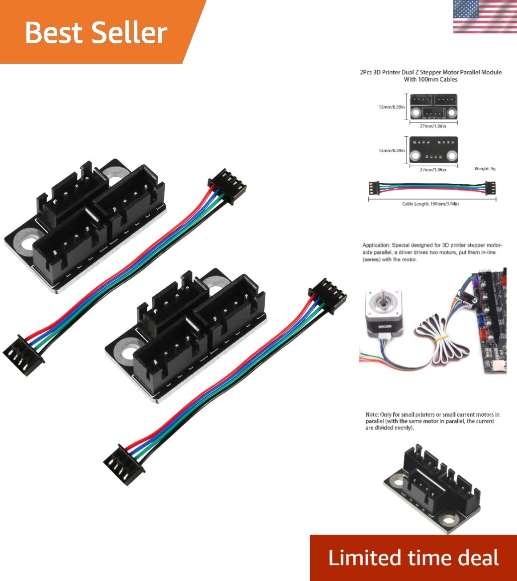 Compact Dual Z Axis Stepper Motor Parallel Modules - Perfect for Creality & More