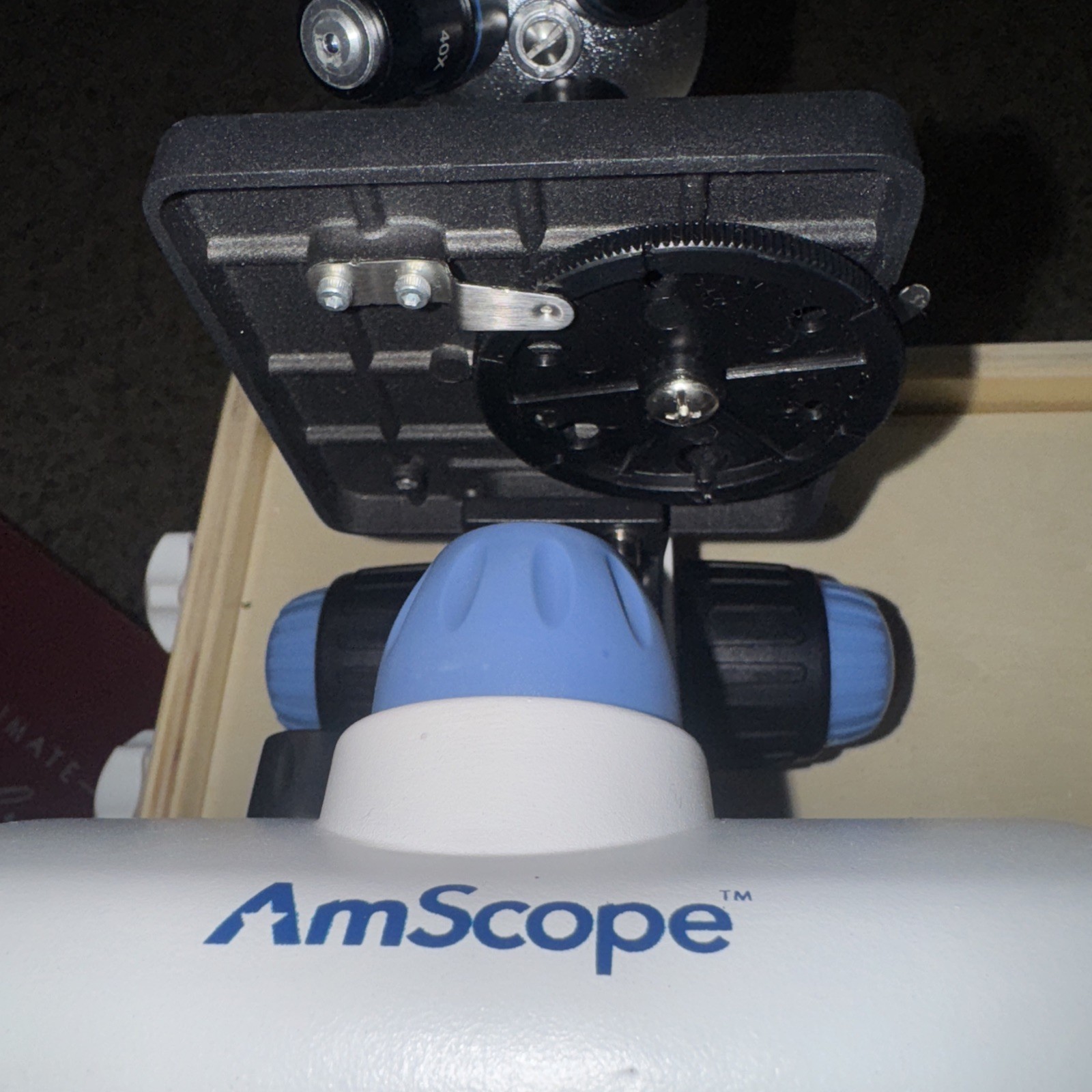 AmScope M162C 40X-1000X Dual LED Microscope + 25 Prepared Slide Set PS25