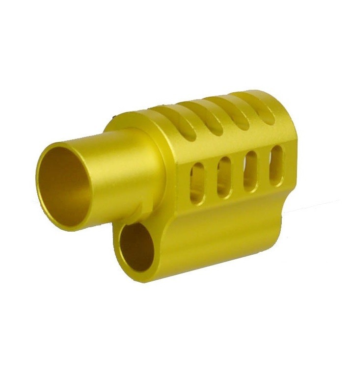 1911 Muzzle Brake Compensator .45 ACP A Style, Anodized Gold