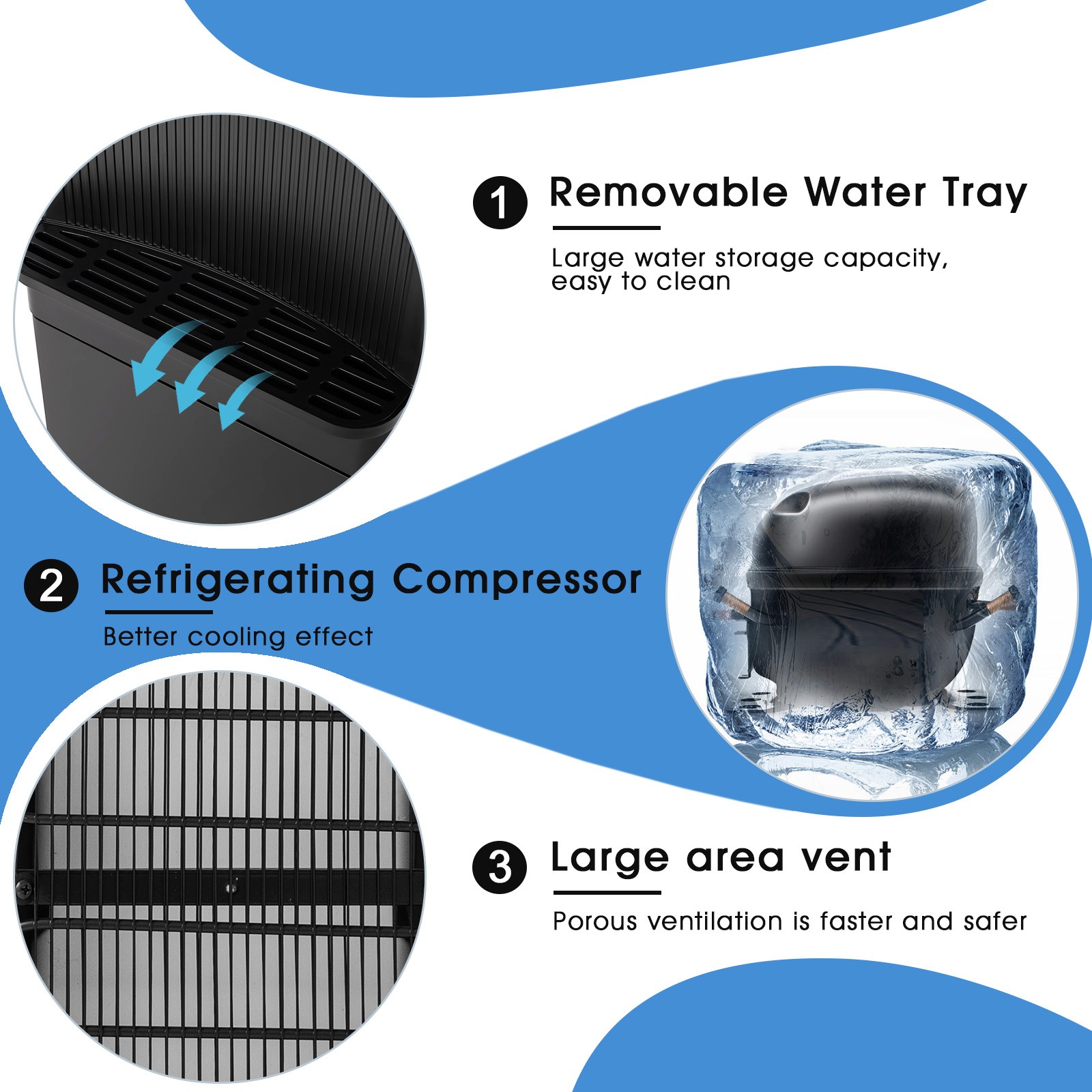 Top Loading Hot/Cold Water Cooler Dispenser Compressor Refrigeration Freezer