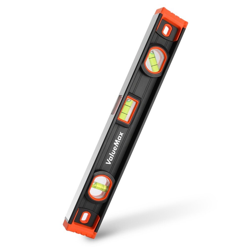 16" Torpedo Level Magnetic Leveler Tool W/3 High-visibility Bubbles 45°/90°/180°