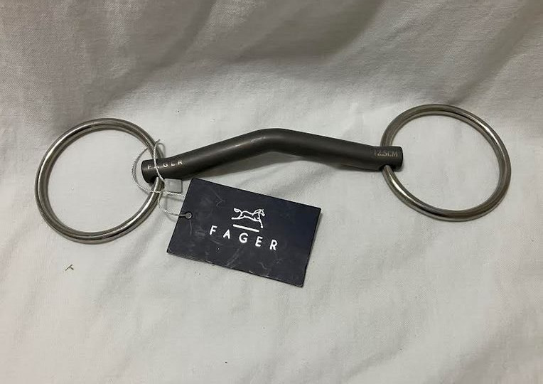 Fager Sally Titanium Loose Ring Snaffle 125mm/5" - New with tag