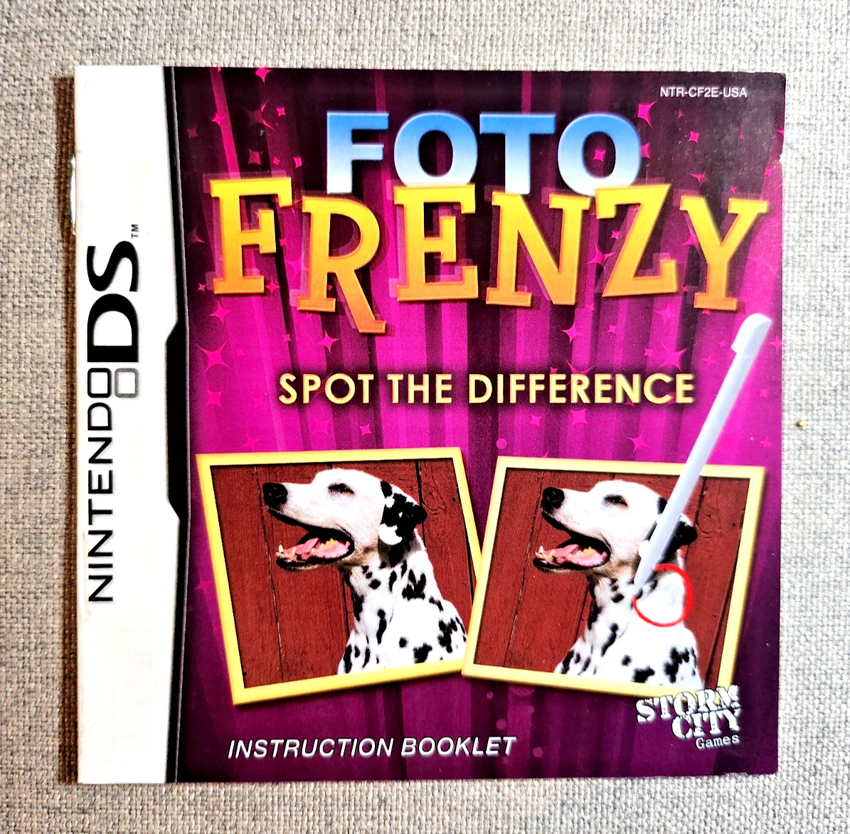 Foto Frenzy Instruction Manual Only - Nintendo DS