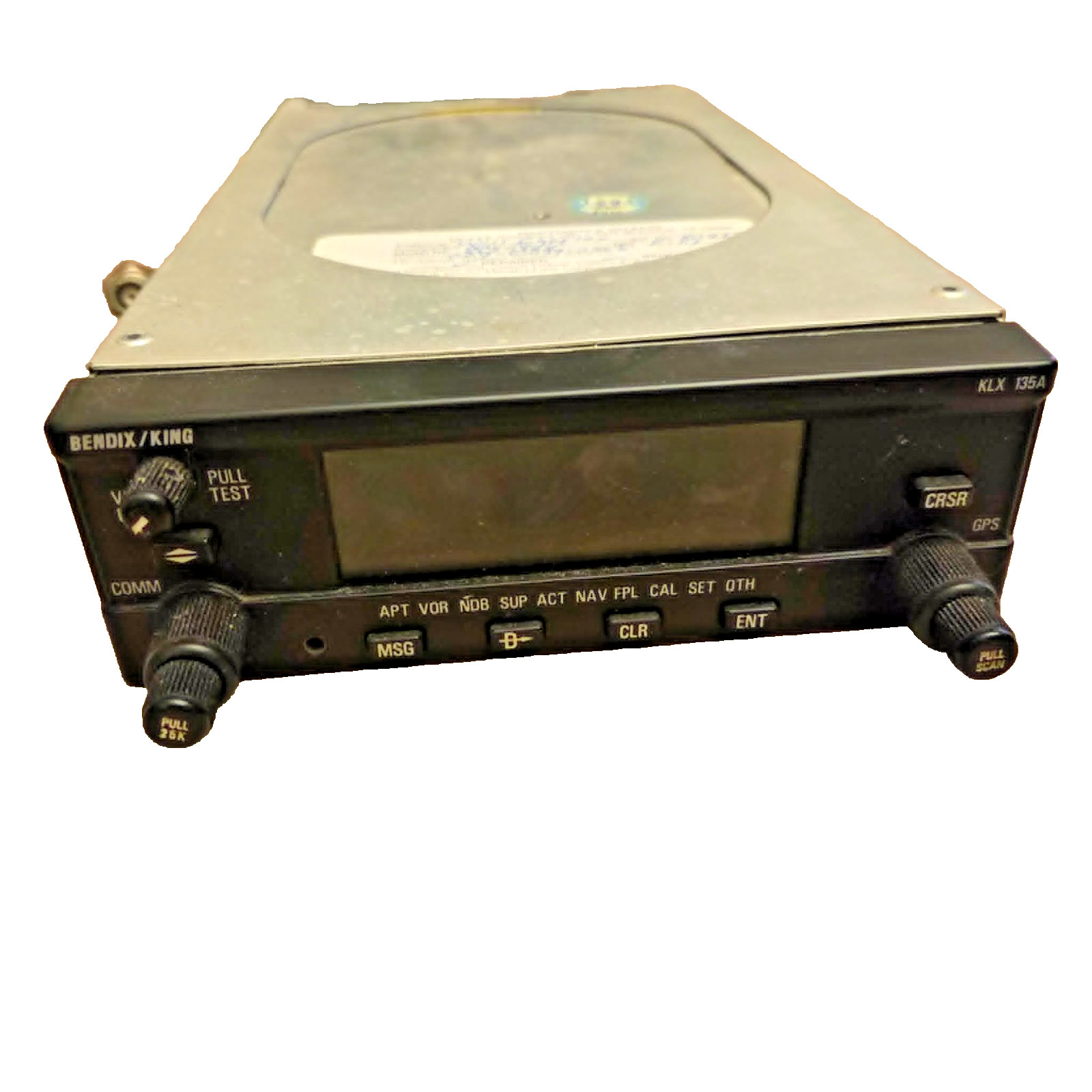 Bendix King KLX 135A GPS COMM Radio w/ Tray Rack Pilot Guide