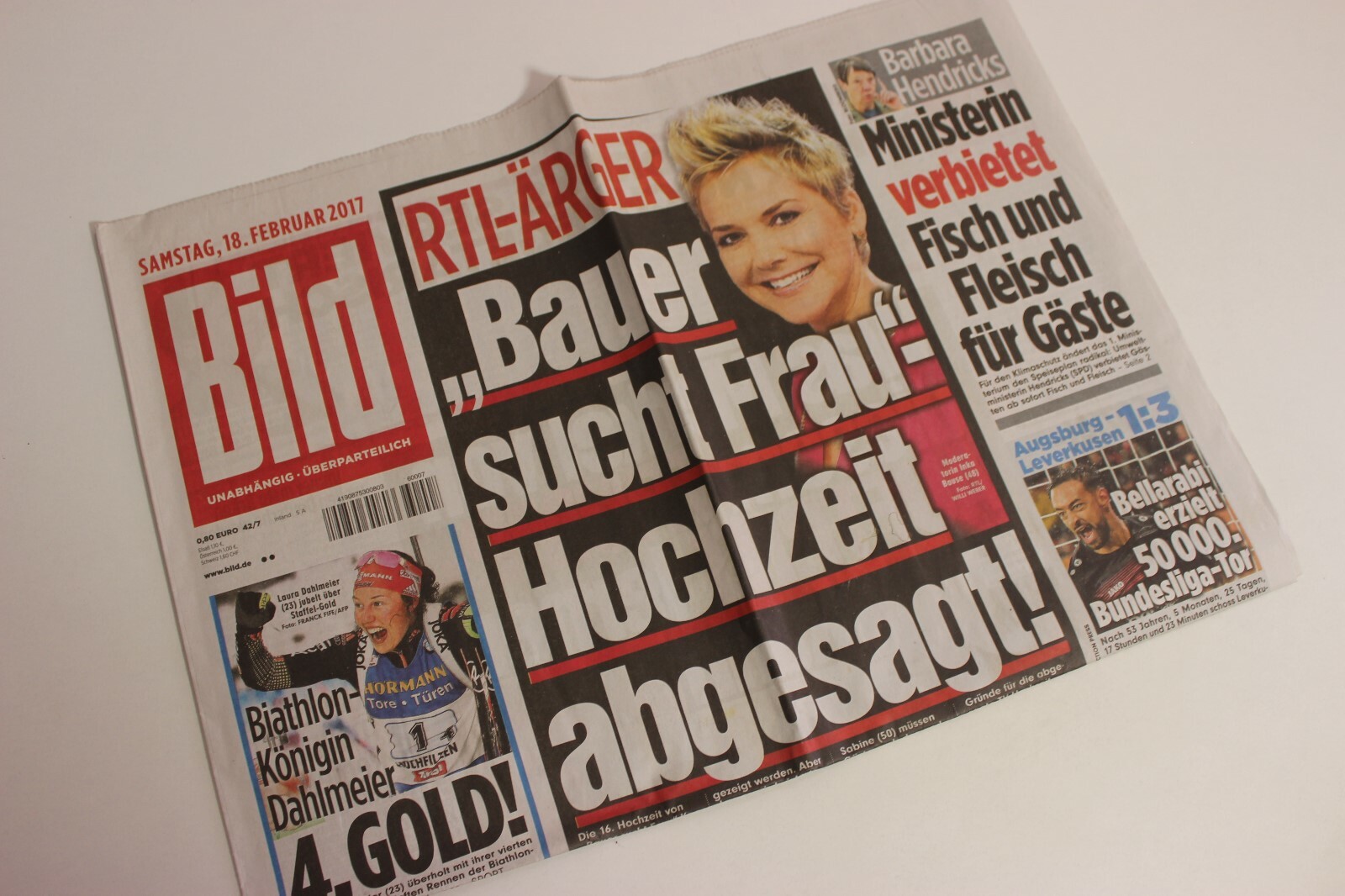 BILDzeitung 18/02/2017 February 18/2/2017 Special Occasion Gift