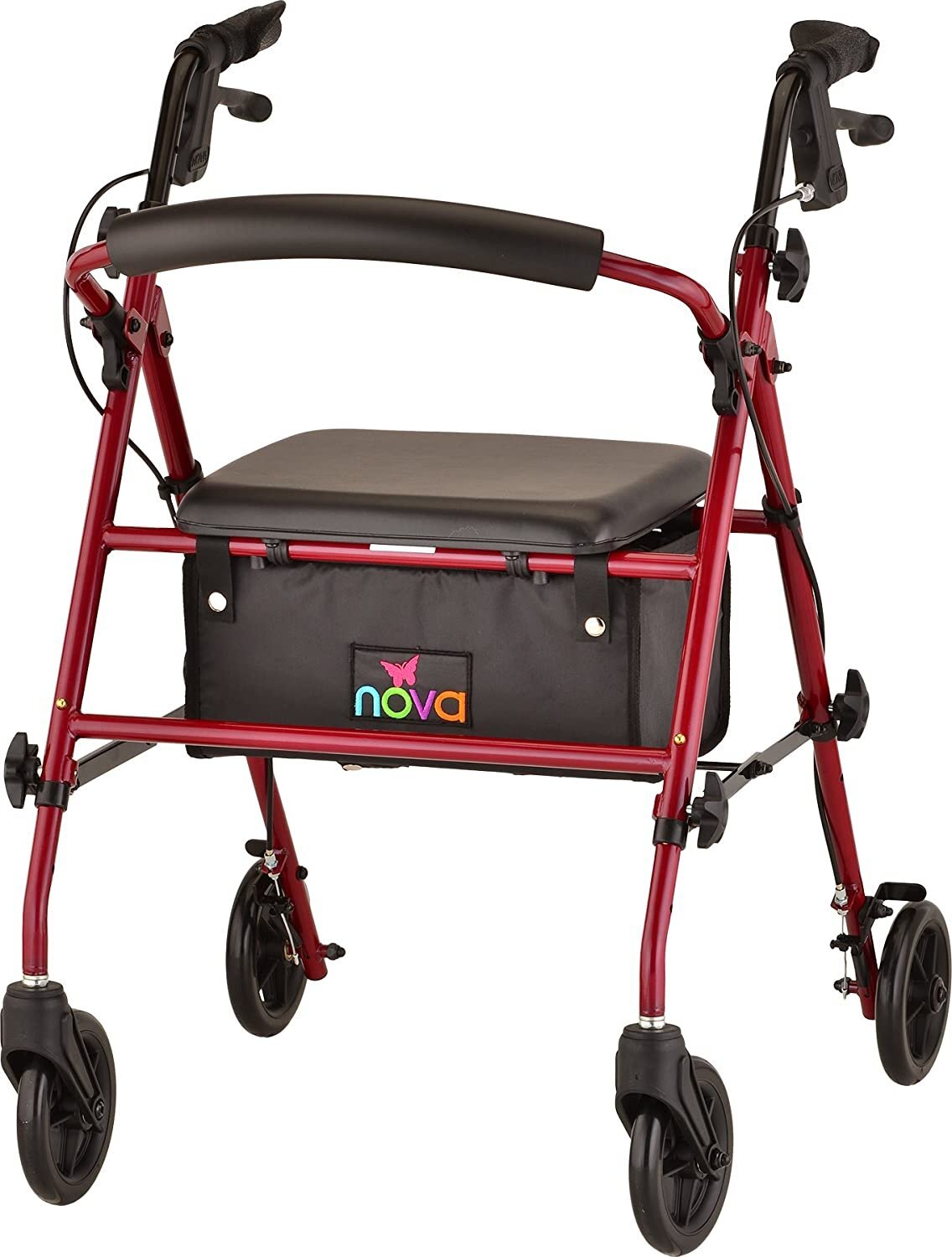NOVA Medical Products Journey Steel Rolling Walker, 17 Pound