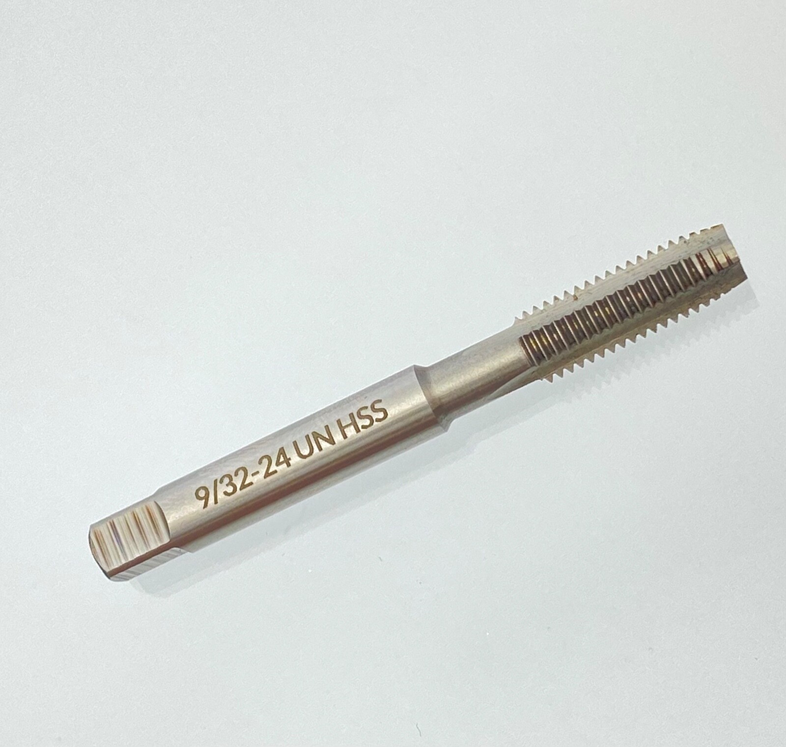 9/32-24 UN M2 HSS Right Hand Thread Plug Tap, Stanley Plane Restoration Tools