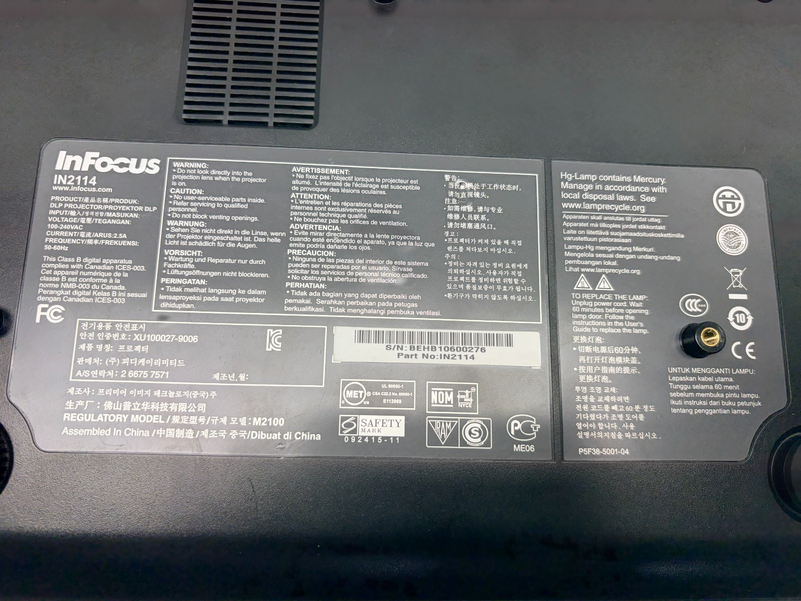 Infocus DPL Projector 3000 Lummus works Great
