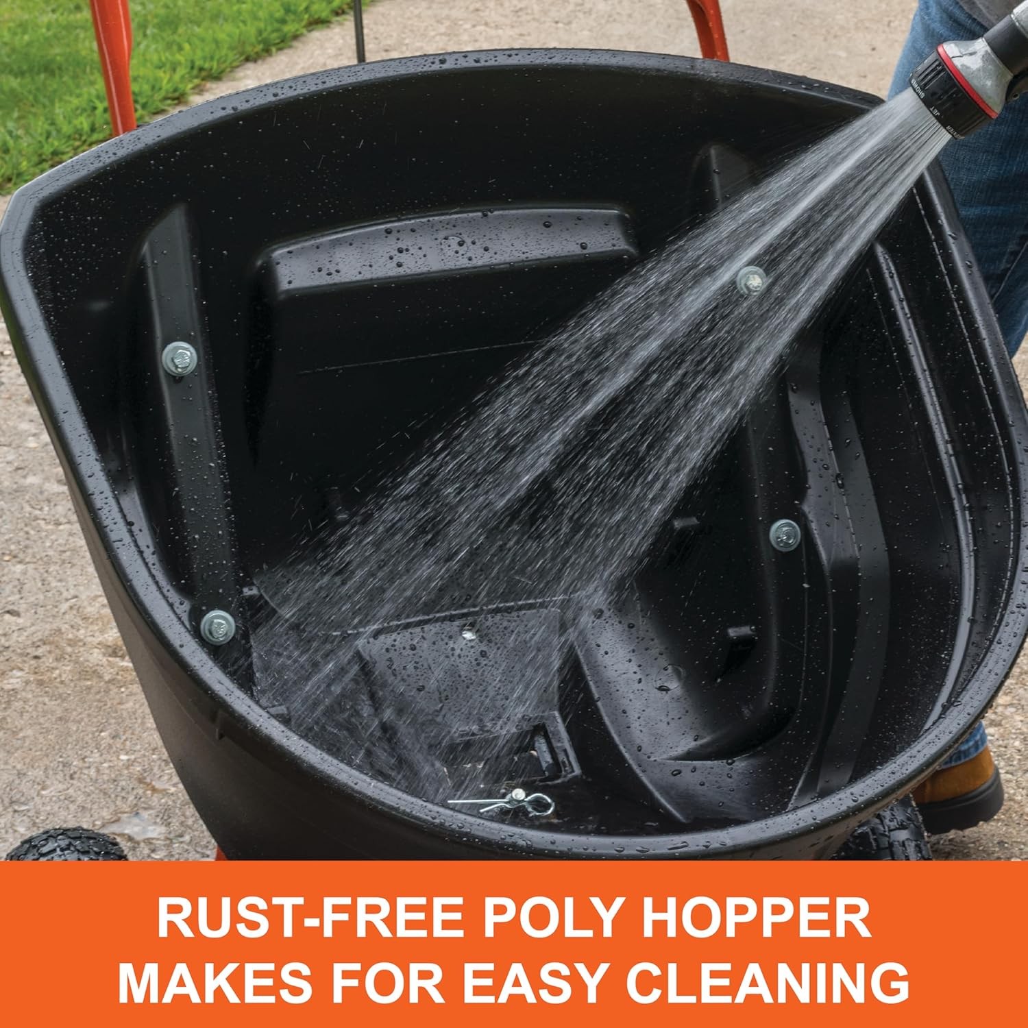 Push Lawn Broadcast Spreader Seed Fertilizer