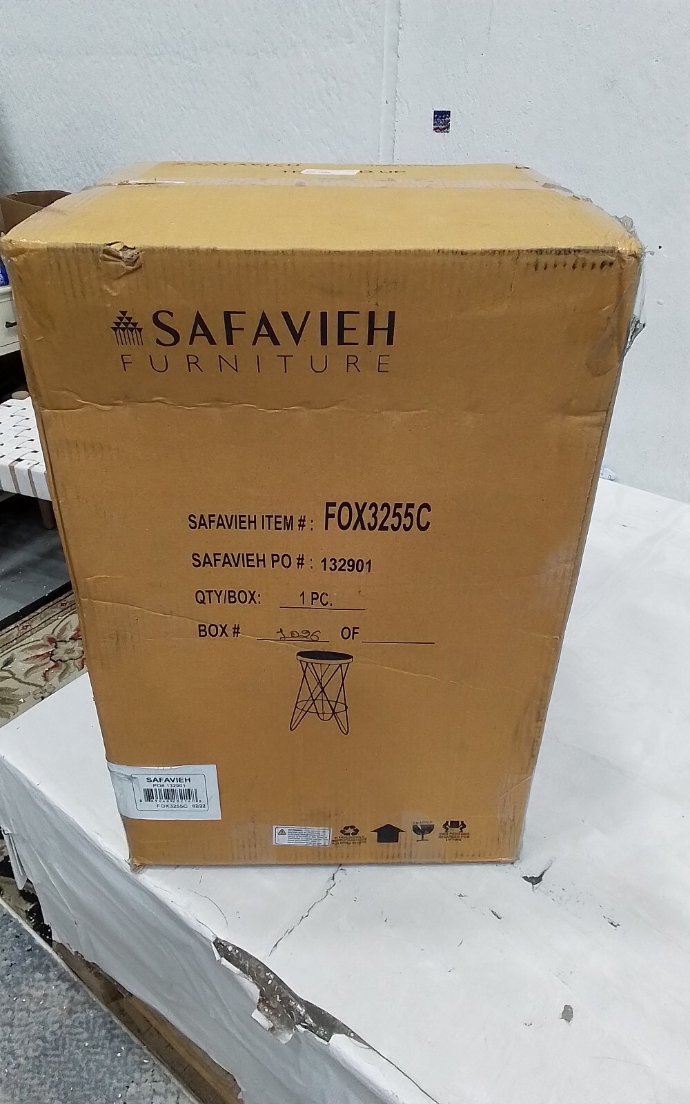 Safavieh LORNA GOLD LEAF COUNTERSTOOL, Reduced Price 2172748514 FOX3255C