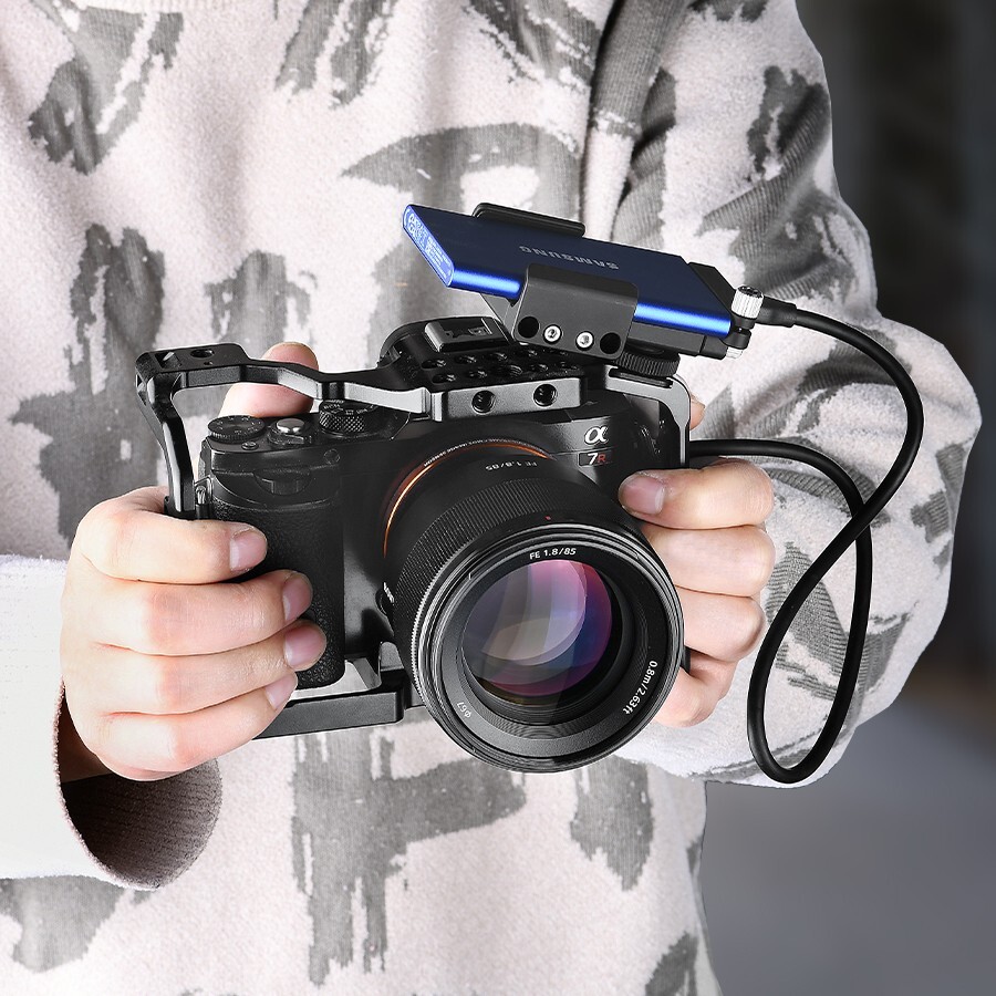 SUNWAYFOTO Mount Bracket Holder for Samsung T5 SSD,Compatible with Camera Cage