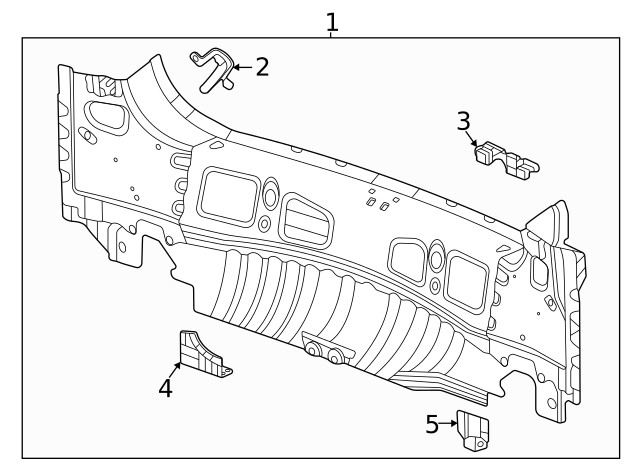 Genuine GM Bumper Bracket 42588920