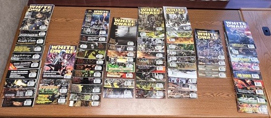 Huge White Dwarf Games Workshop Magazine Collection Lot of 66  Magazines