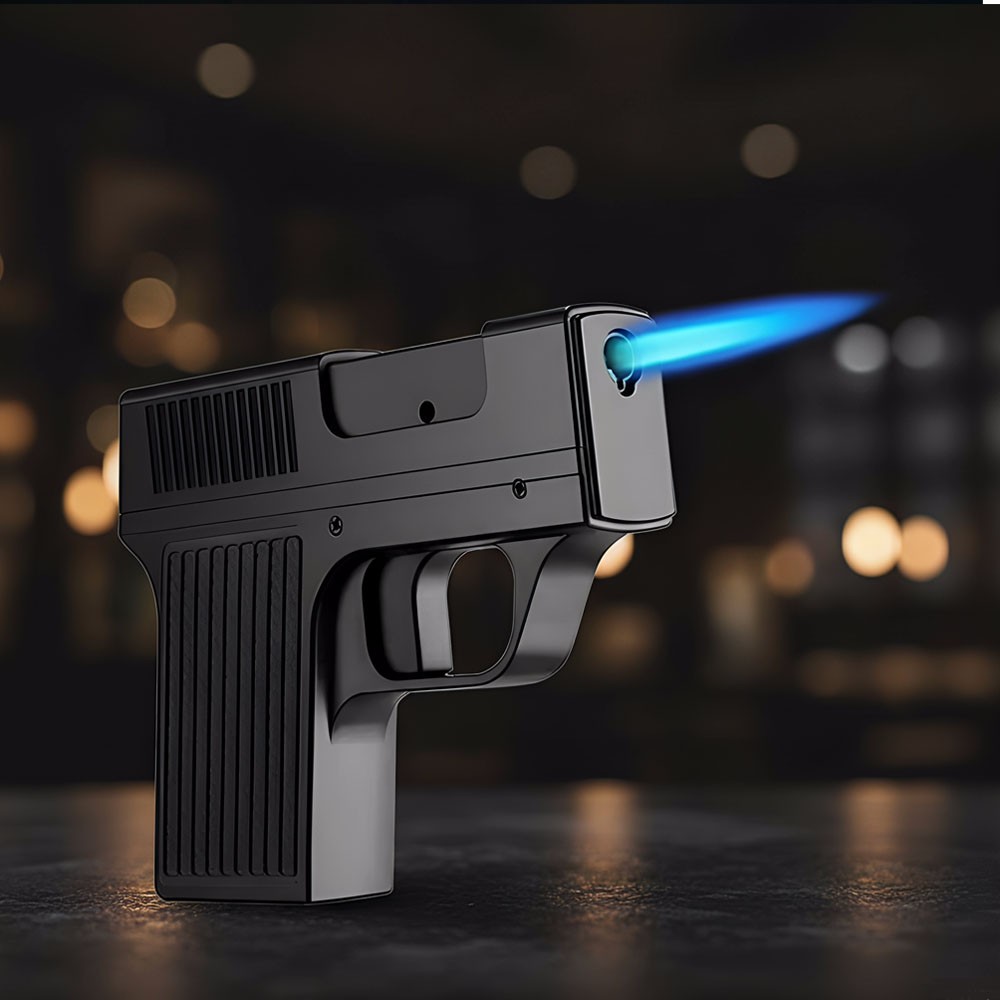 Unique Butane Cigarette LIGHTER & CASE Adjustable Jet Torch Flame Pistol Gun hot