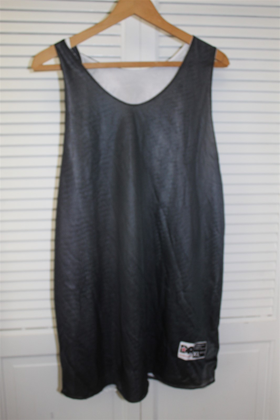 DON ALLESON ATHLETICS MESH TANK X LARGE BLACK MESH WHITE MESH LINING