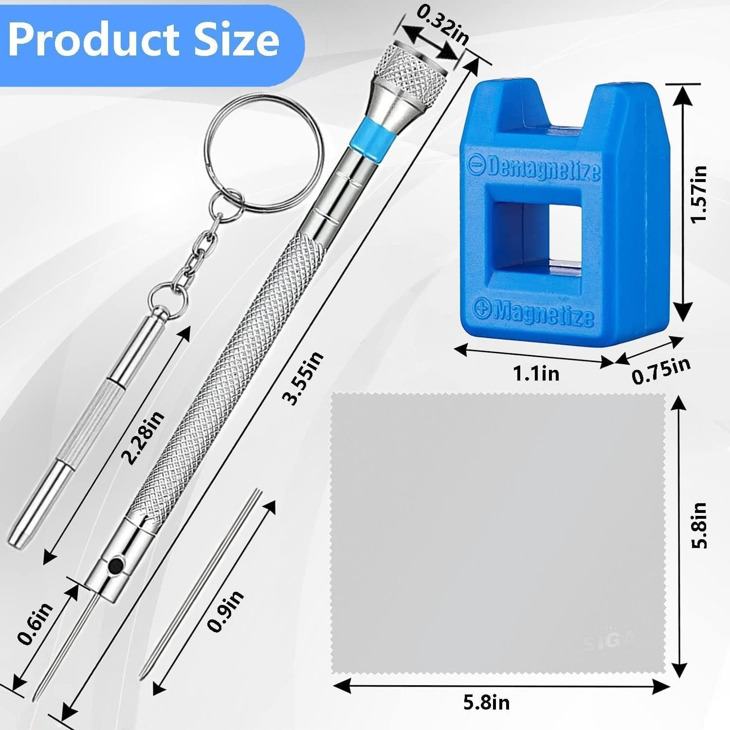 13PCS Precision Watch Screwdriver Set Micro Repair Kit For Glasses Jewelry