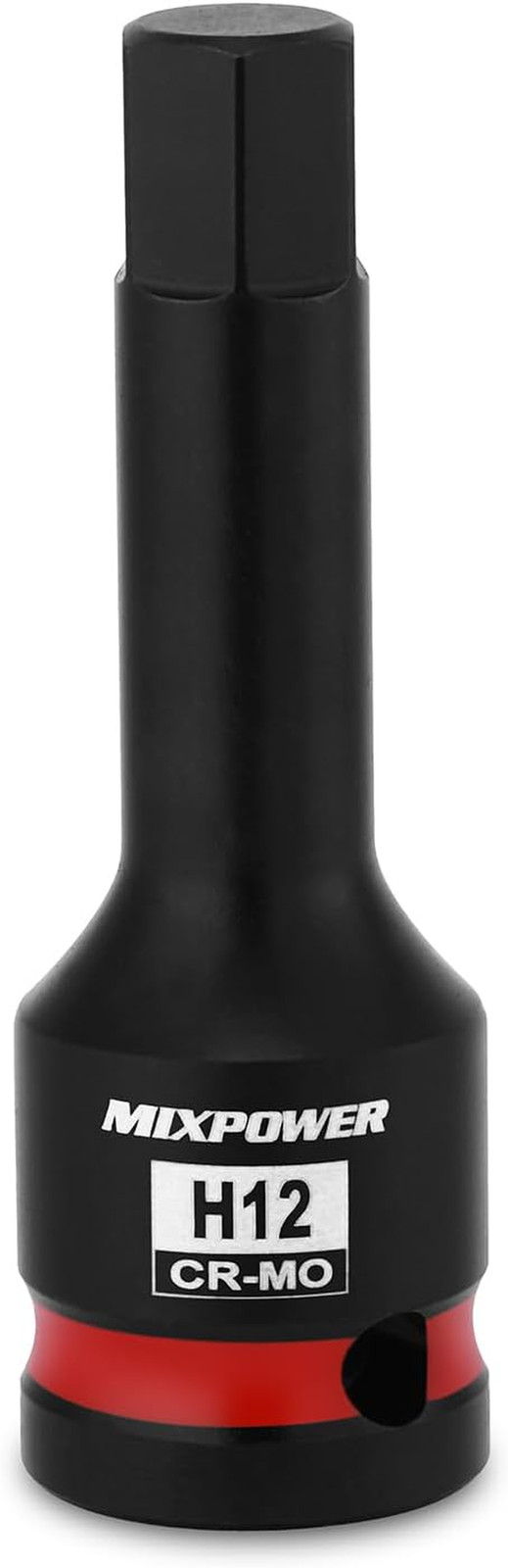 1/2" Drive 12Mm Hex Impact Bit Socket, Allen Bit Socket, CR-MO Steel, Master Imp