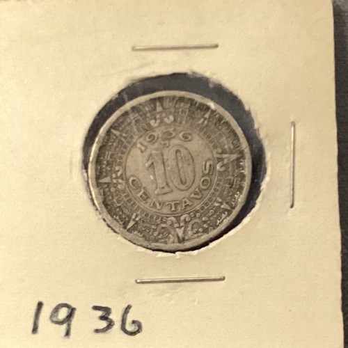 1936 Mexico 10 Centavos