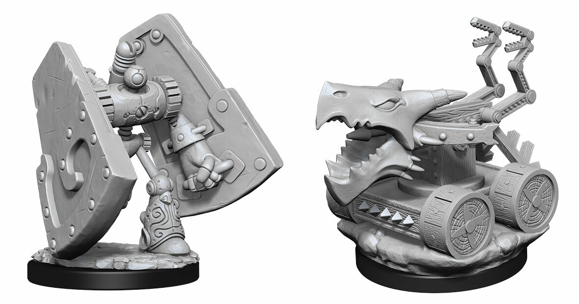 D&D Nolzur's Marvelous Unpainted Miniatures: Stone Defender & Oaken Bolter