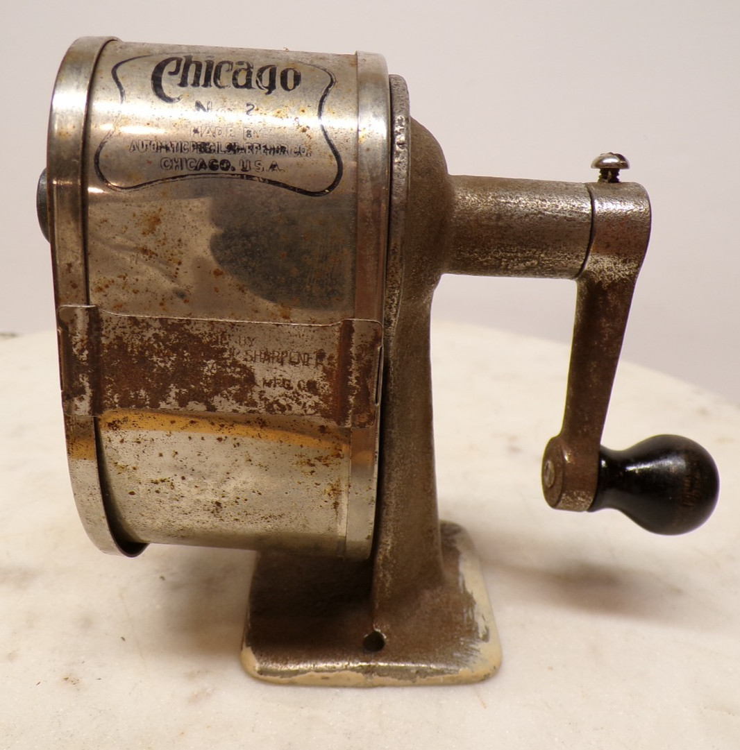 Chicago #2 Pencil Sharpener Chicago Patent