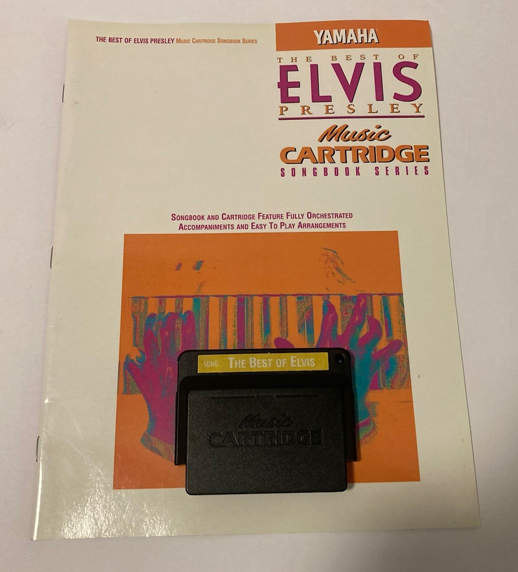 Yamaha The Best Of Elvis Presley Book & Music Cartridge 1996 PSR Keyboard