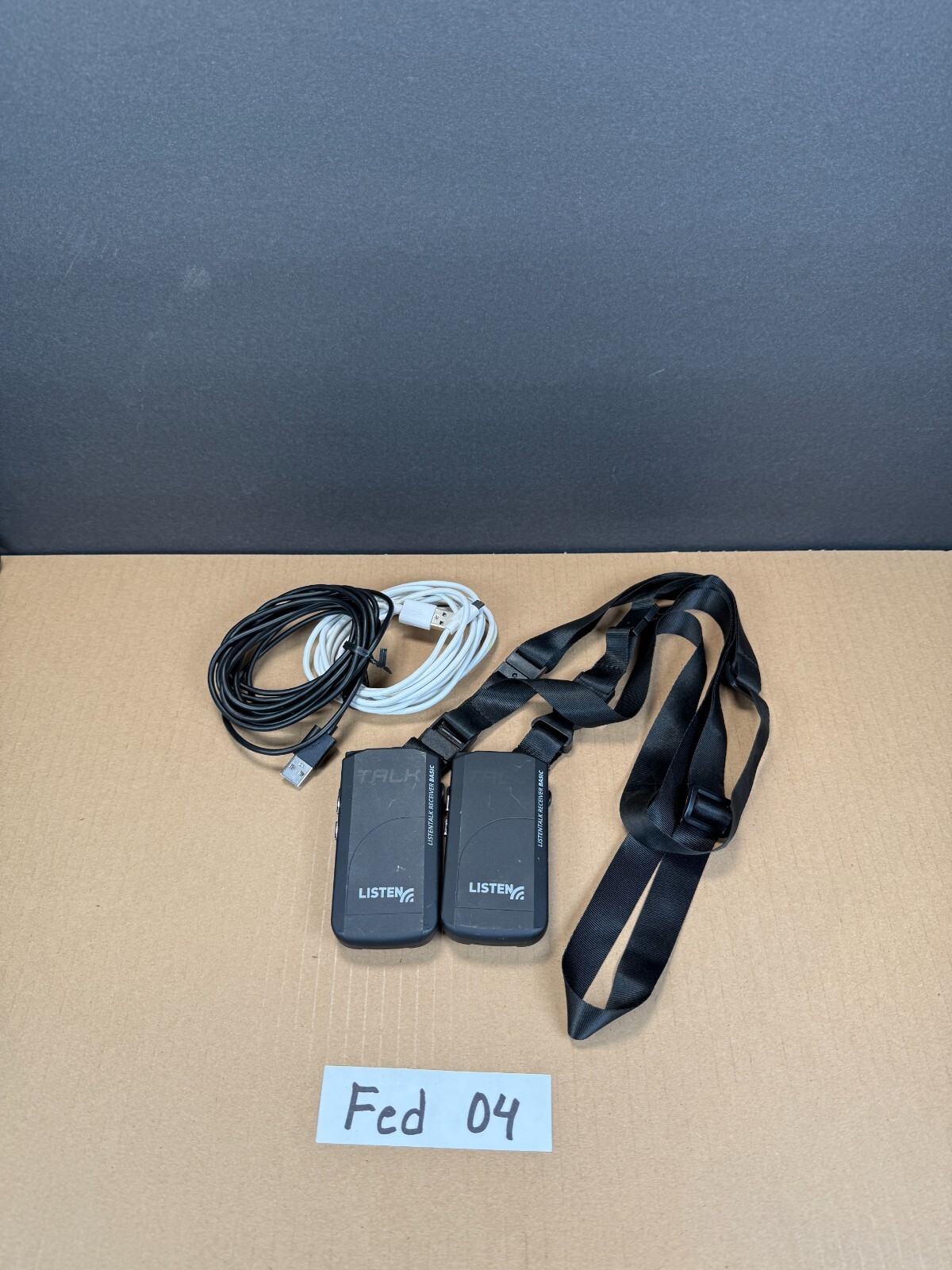 Listen Technologies LKR-12 ListenTALK Receiver Basic Lot of 2 Ships Fast!!!