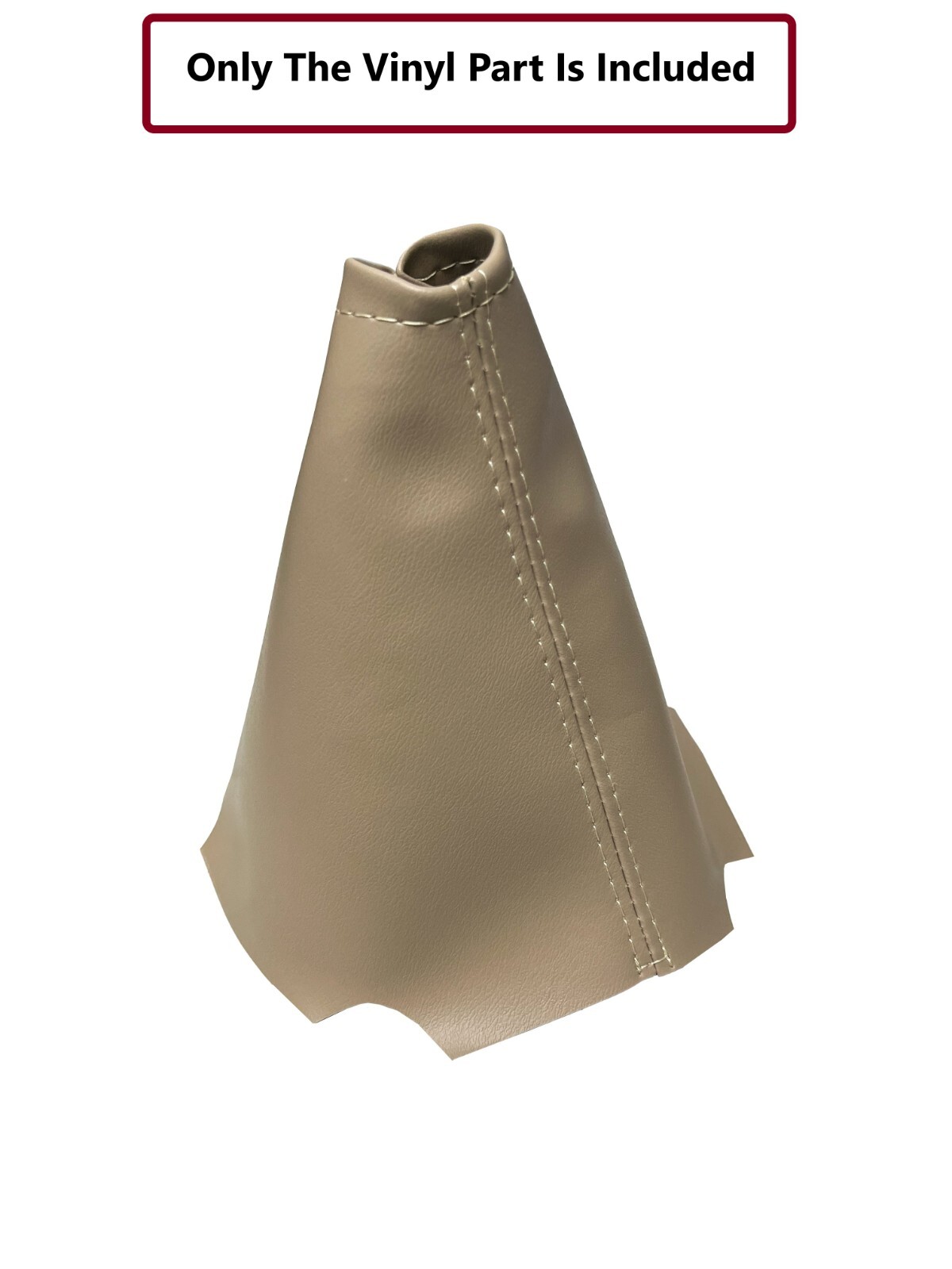 Beige Synthetic Leather Manual Shift Boot Cover For Chevy Corvette C6 2005-2013