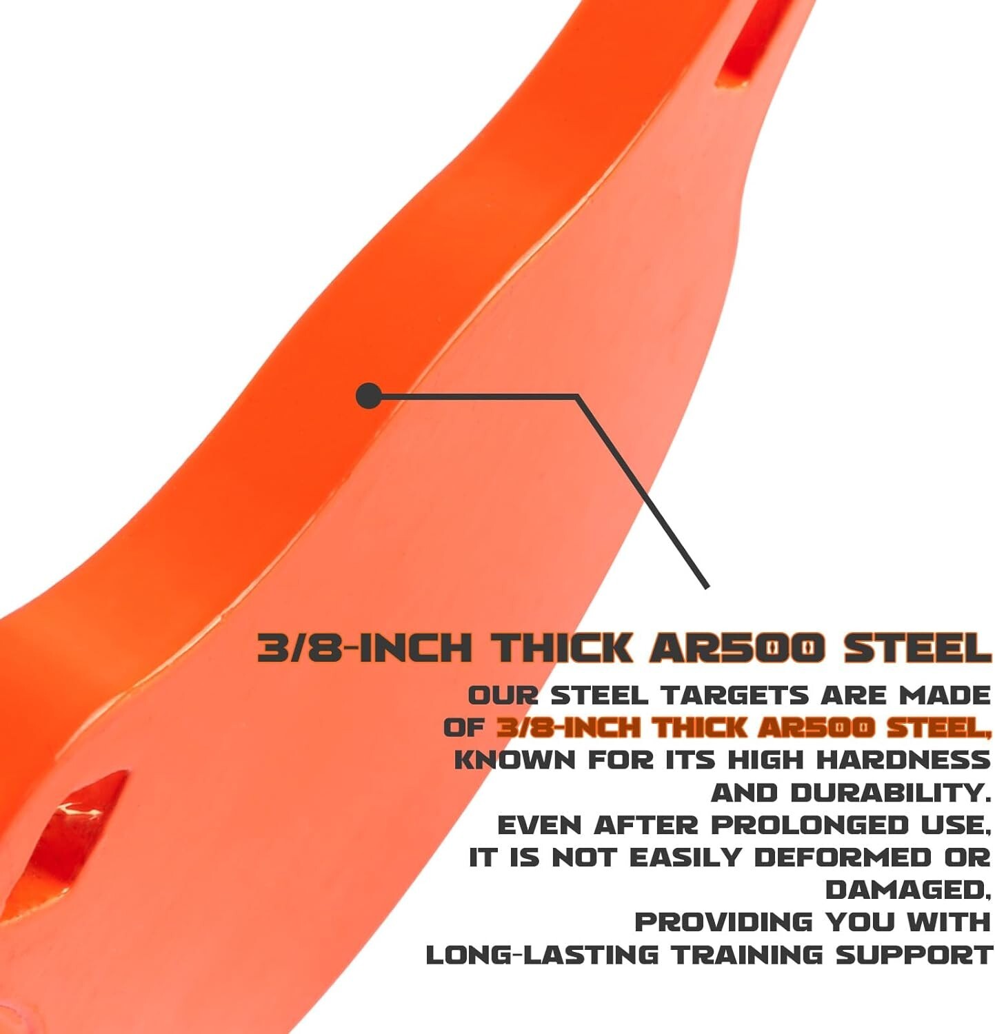 High Visibility 10x15 AR500 Steel Shooting Target - Laser Cut & Durable Design