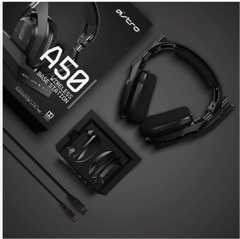ASTRO Gaming A50 Wireless Headset + Base Station Compatible With PS5 PS4 PC, Mac