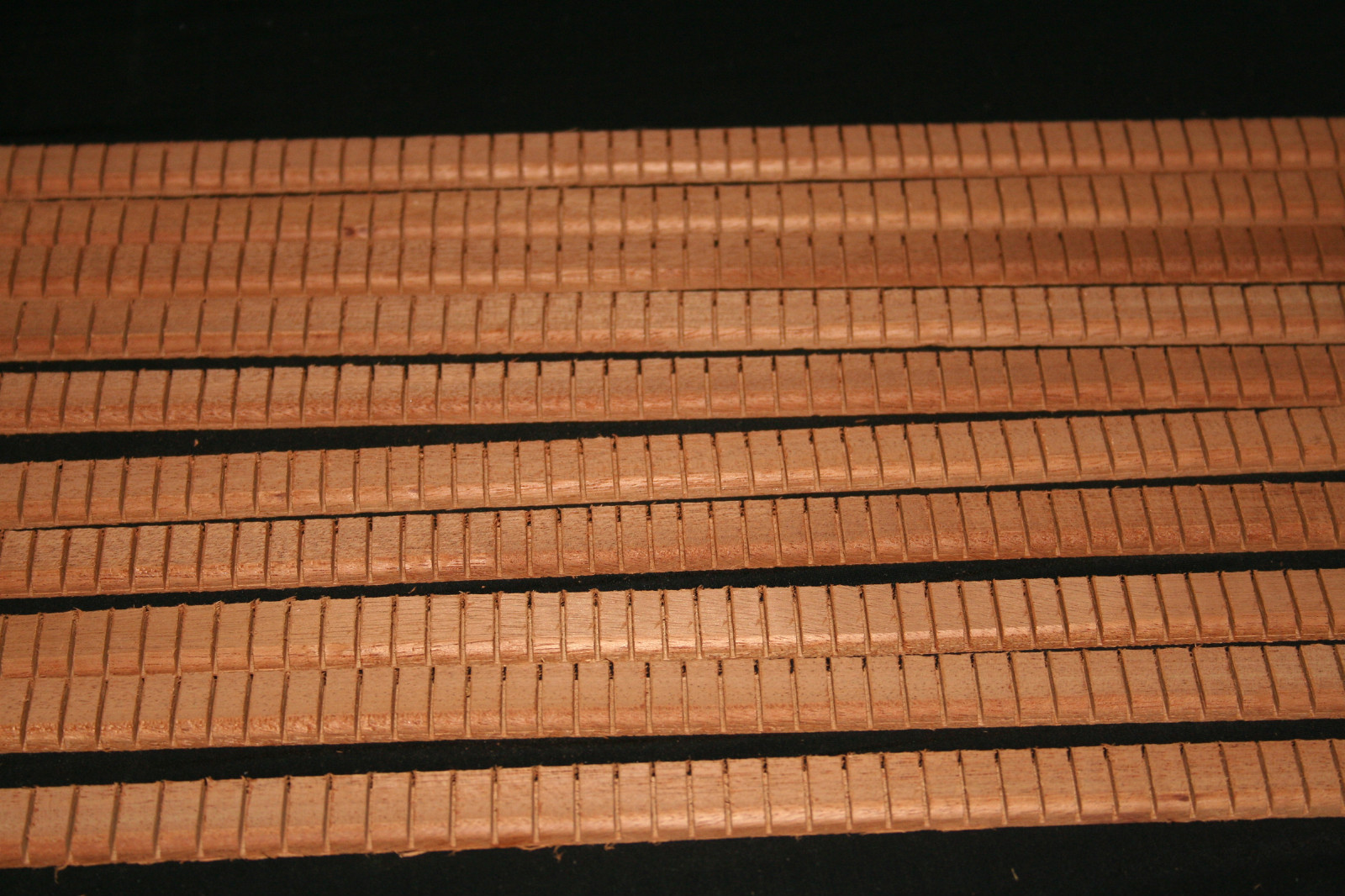 Genuine Mahog kerfed linings--set of ten by Penta Guitarworks Made in USA