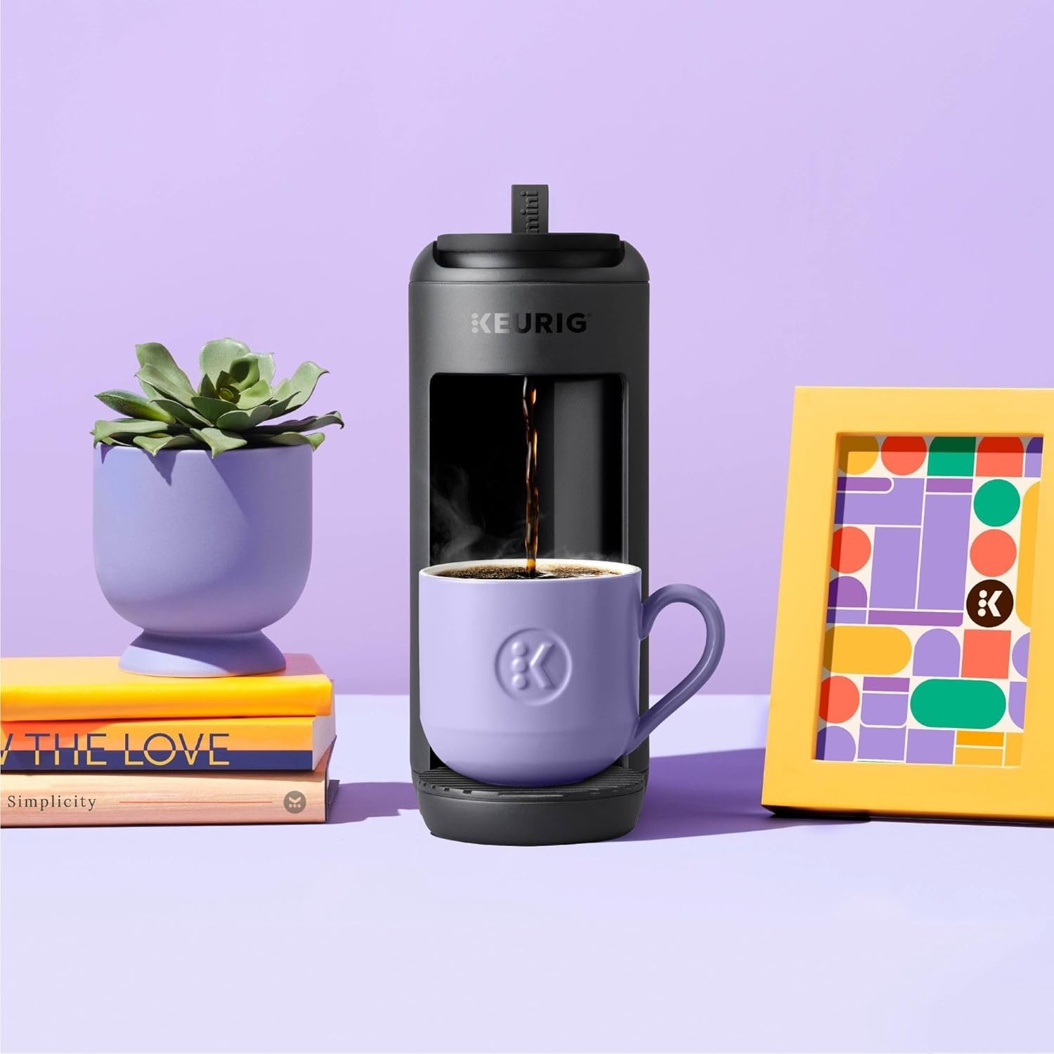 Coffee Maker Small Space Single Serve Compact Drip Machine 12oz