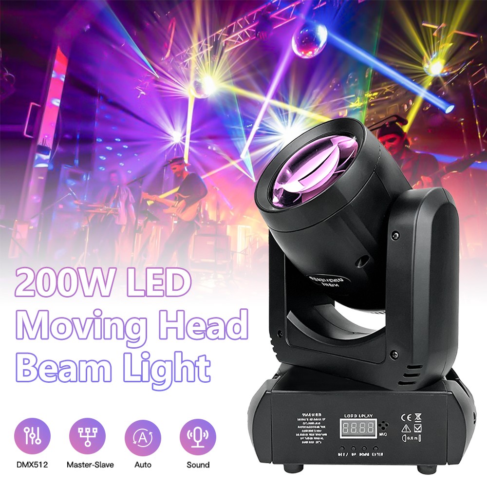 LED 200W Beam DMX512 Moving Head Light for Bar Show Live Stage