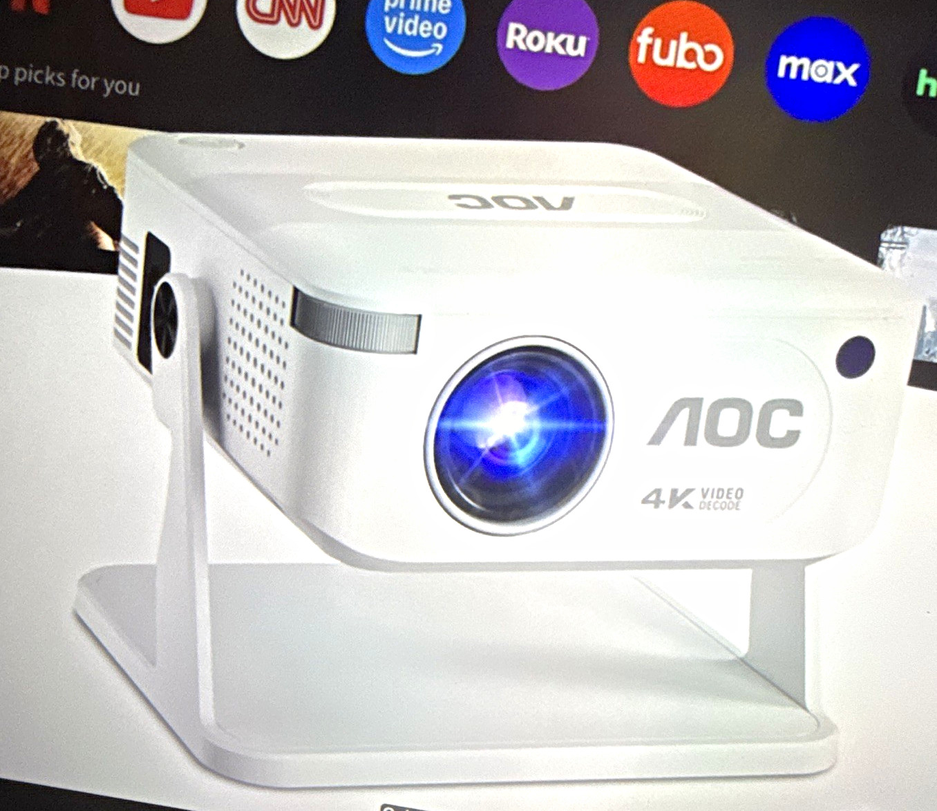 AOC Model AOC Desktop Video Projector - White