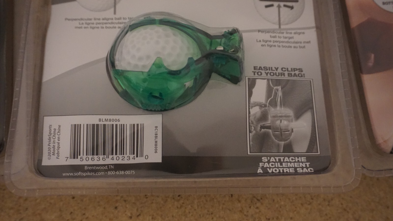 (3 Set) Softspikes Golf Ball Alignment Tool with Mini Sharpie Included