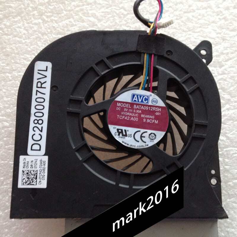 1pcs Dell Latitude E6410 E6510 CPU Cooling Fan 4 Pin TCF42 BATA0912R5H 5v 0.30A