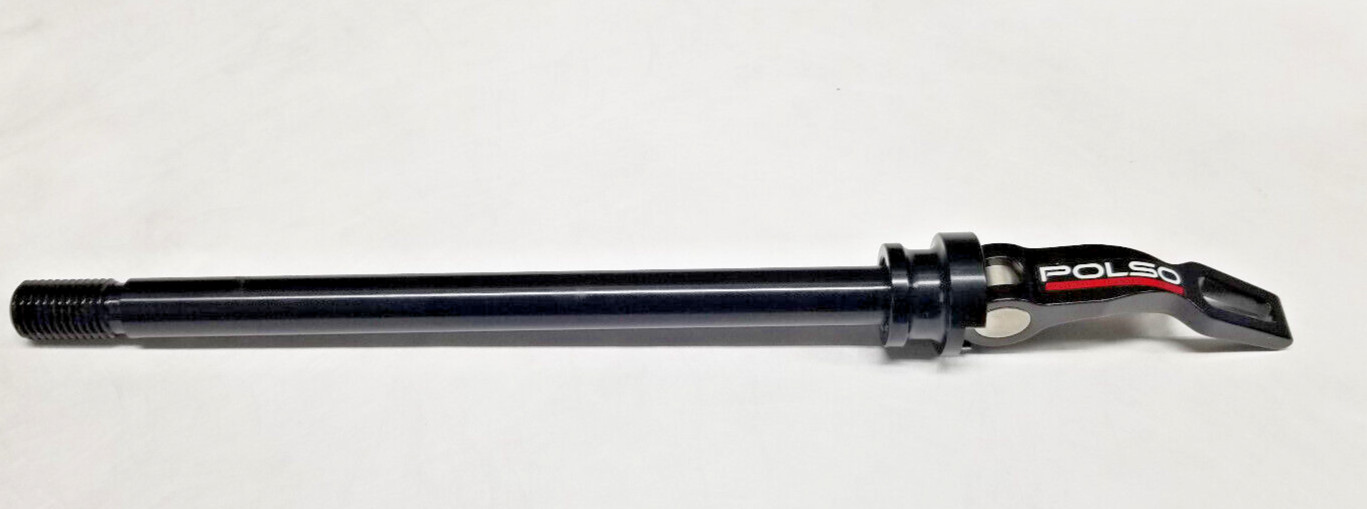 Thru axle 12 mm Skewer, black for rear, Lever style new. unused