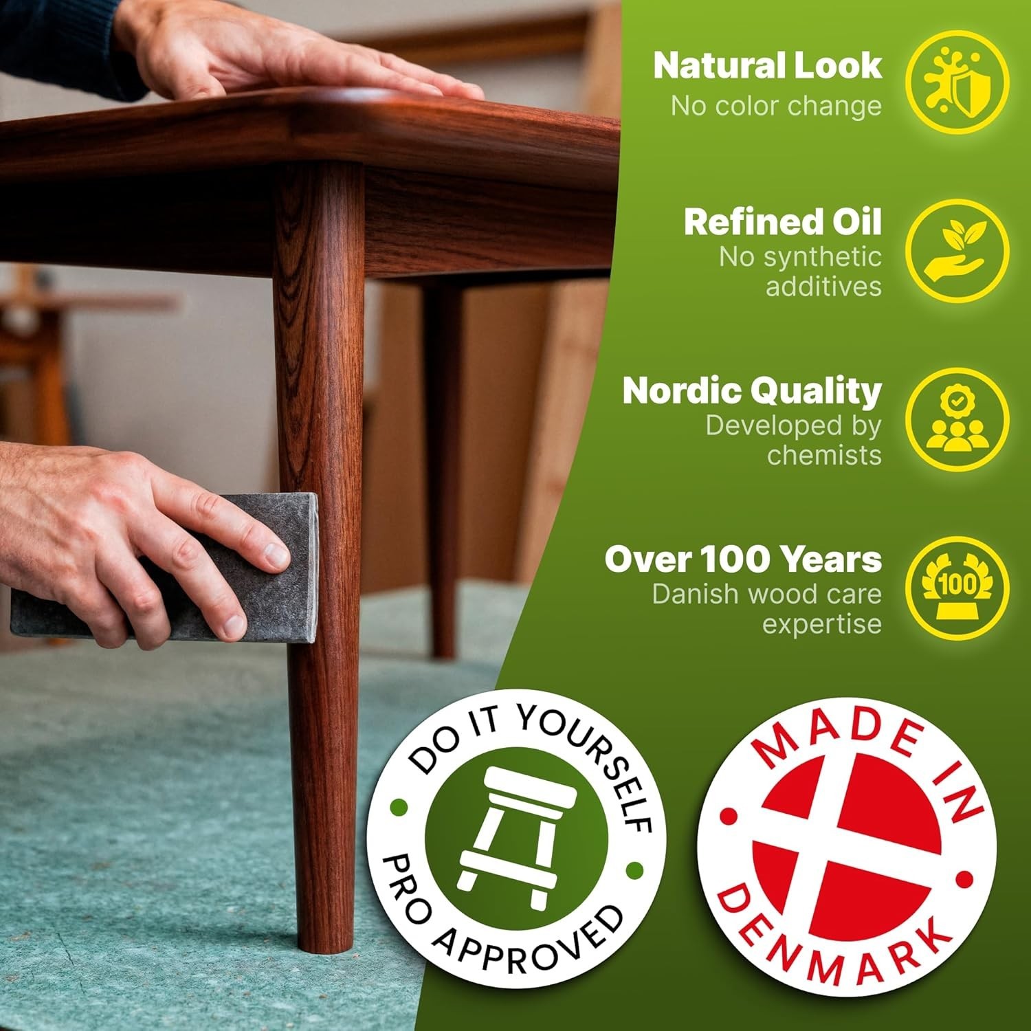 Wood Oil Colorless - Walnut Oil, Teak Oil, Wood Oil Furniture for Oak, Beech...