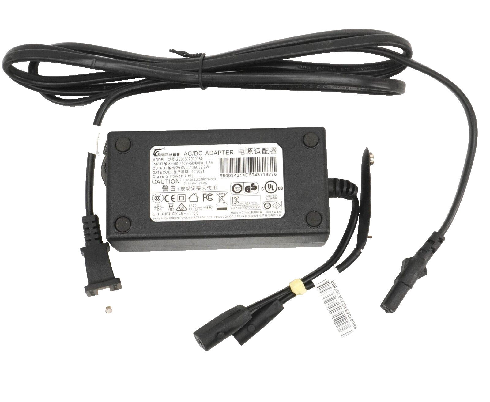 GENUINE OKIN AC/DC Adapter GS05802900180 29V 1.8A Power Supply for Lift Chair M
