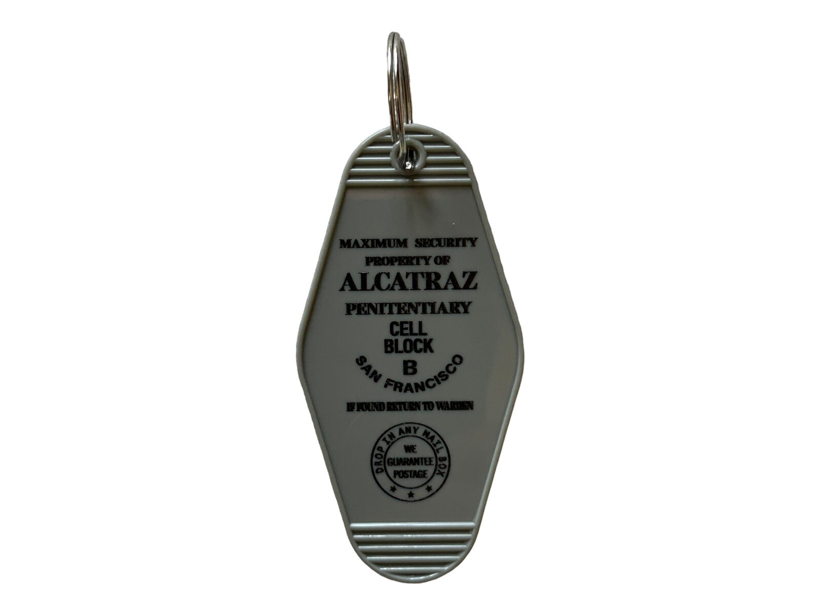Alcatraz Prison Inspired Key Tag.