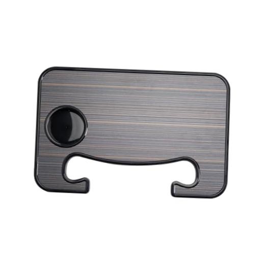 Woodgrain Brown Adjustable Car Steering Wheel Desk - Multipurpose Vehicle