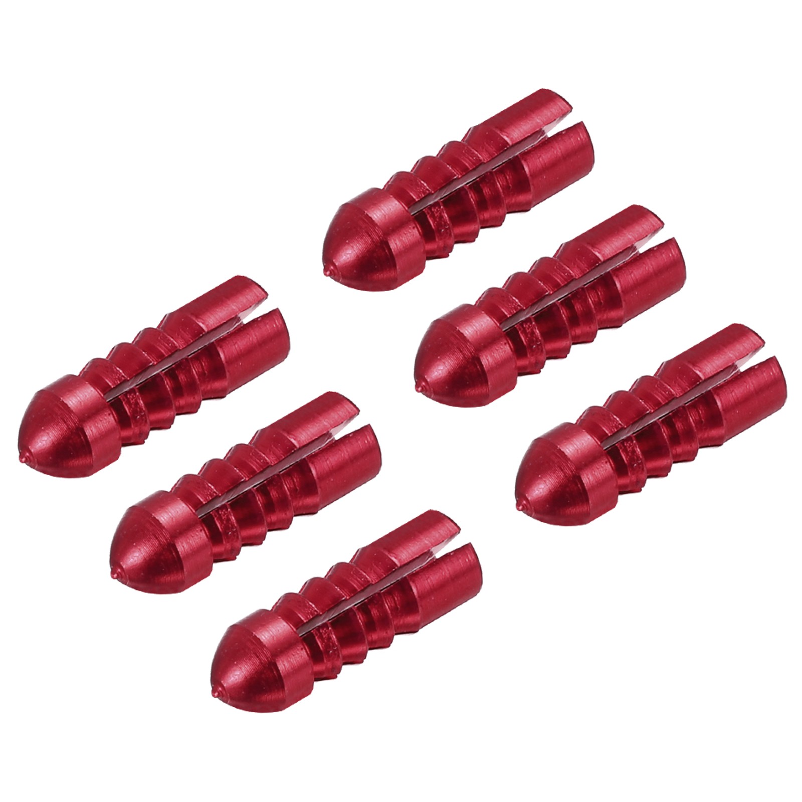 6pcs Dart Flight Protectors Aluminum Alloy Dart Wing Protectors Red