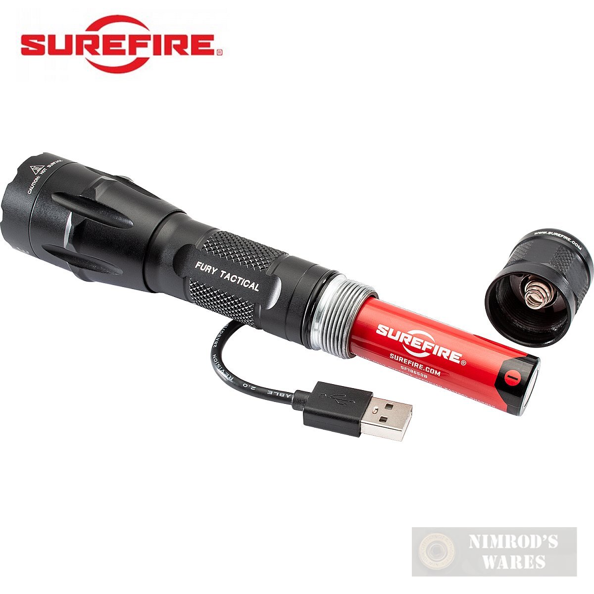 SureFire FURY Dual Fuel Tactical FLASHLIGHT 1100/1500 LUMENS FURY-DFT FAST SHIP