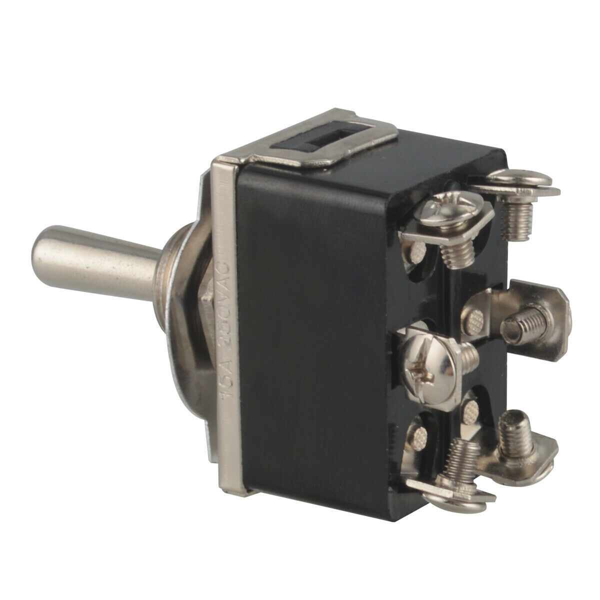 Heavy Duty DPDT 2 Pole Double Throw 6 Term On Off 20A 250V Toggle Switch Control