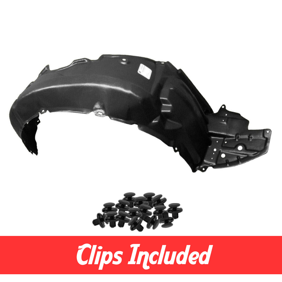 Front Passenger Side Fender Liner w/ Clips For 2011-2013 Scion tC SC1249108