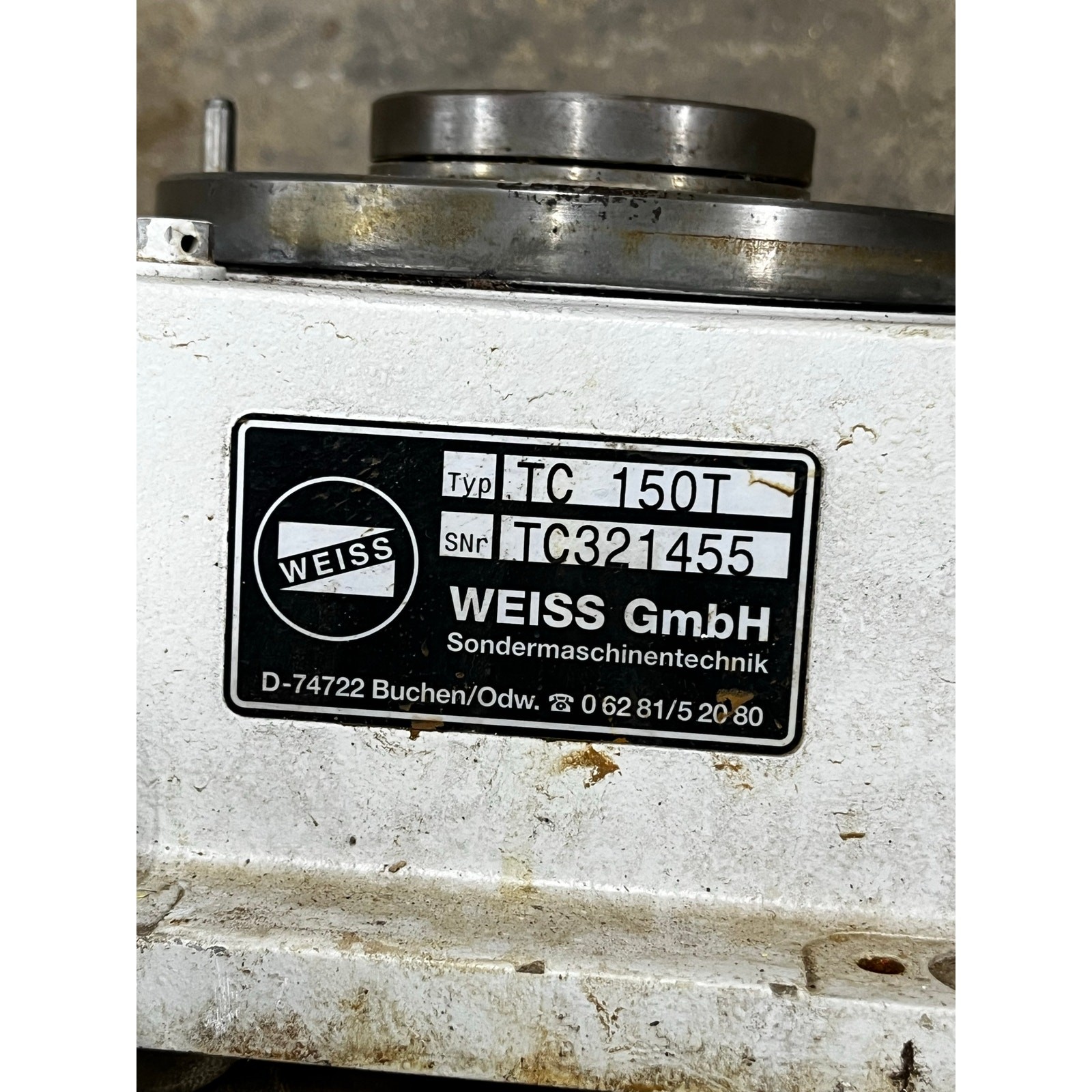 Weiss TC 150T Rotary Table (Used)