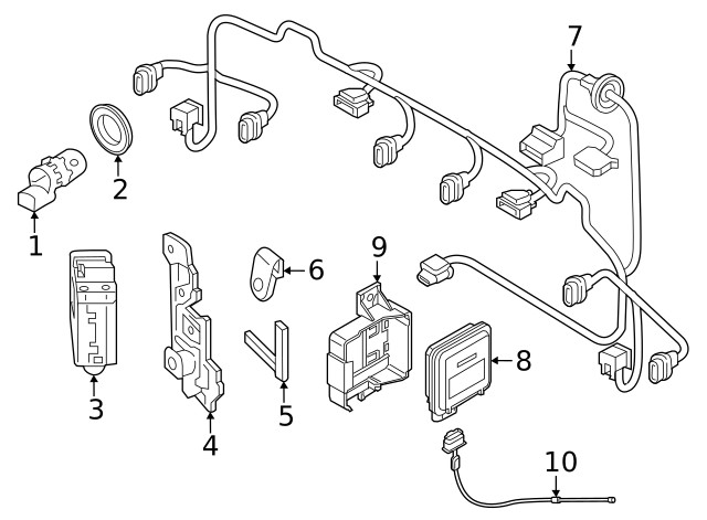 Genuine Audi Blind Spot Detection System Warning Sensor Bracket 80A-907-908-B
