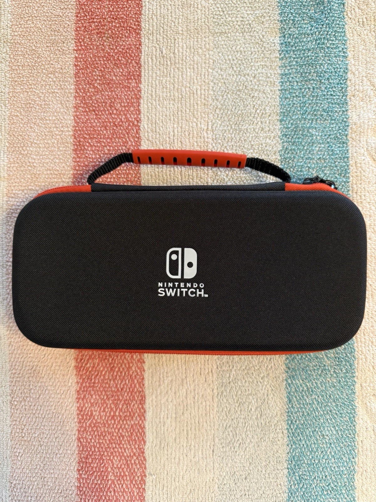 Official Nintendo Switch Console Carrying Case (Black/Red) Open Box Unused